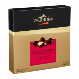 Coated in Dark Chocolate Almonds and Hazelnuts (250g)