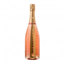 Rose Sparkling Wine with 24 Carat Edible Gold Flakes (750ml)